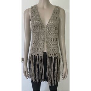 Daytrip Festival Style Crocheted Vest. Size L